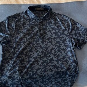 G/FORE Men's Polo Shirt - Navy Camo